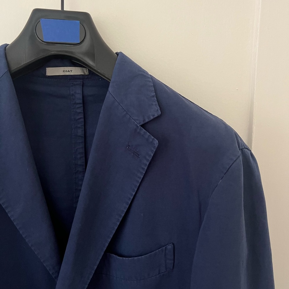 Boglioli Cotton Driving Coat - Sz. 54 (42 US) Blue